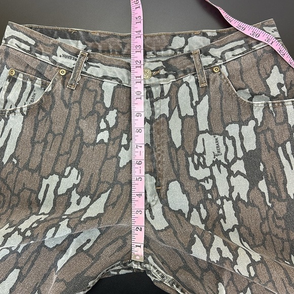 Vtg Cabela’s Trebark Camo Hunting Denim Jeans Sz 36 Outdoor Shooting Made in USA - Picture 8 of 11